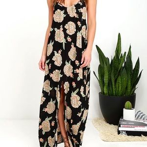 Lulu’s Amuse Society Floral Maxi Dress Small